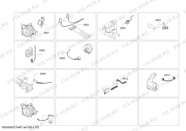 Взрыв-схема стиральной машины Bosch WLL20164OE, Serie|4 - Схема узла 05